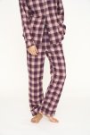 Natbukser "flannel" | 100% økologisk bomuld | Rødternet -JBS of Denmark Women