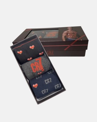 CR7 “Valentine” 3-pak sokker | Bomuld | Gaveæske -CR7