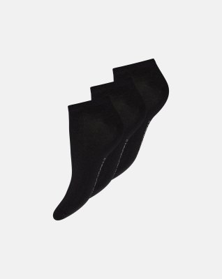 Footies 3-pak, Bambusviskose, Sort
