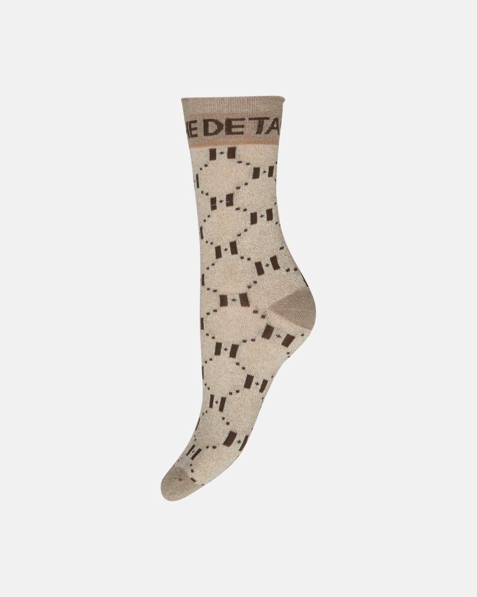 Hype the Detail Strømper "Lurex" | Bambusviskose | Beige - 37-41
