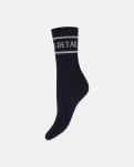 Strømper "Tennis" 2-pak, Bomuld, Navy/hvid/sølv