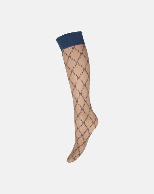 Strømper "Knee high" | Polyamid | Denimblå -Hype the Detail