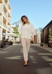 Bluse "Blonde" | Polyamid | Creme -Hype the Detail