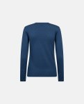 Langærmet t-shirt "Logo" | Bomuld | Blå m. burn-out effekt -Hype the Detail