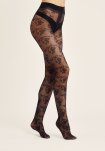 Strømpebukser "Flower" | 20 denier | Sort -Hype the Detail