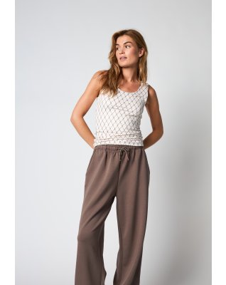 Sweatpants "Oversize" | Polyester | Brun -Hype the Detail