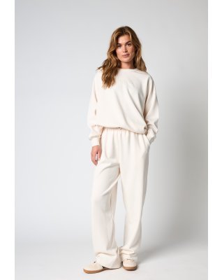 Sweatpants "Oversize" | Polyester | Råhvid -Hype the Detail