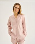 Pyjamasskjorte, Bambusviskose, Fersken