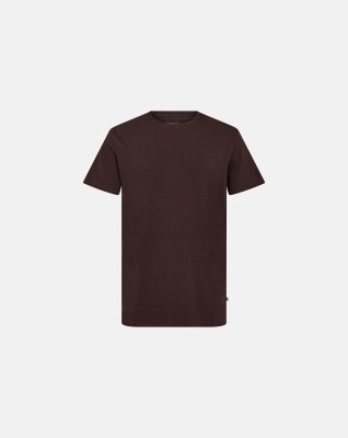 T-shirt "o-neck" | Bambusviskose | Brun -Resteröds