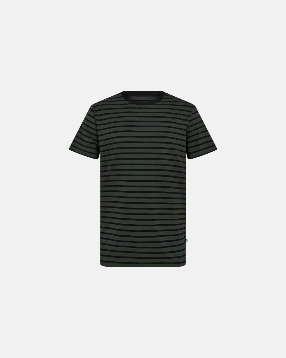 Resteröds T-shirt | Bambusviskose | Grøn/sort - S