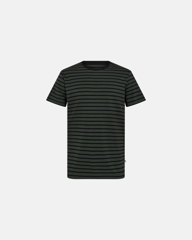T-shirt | Bambusviskose | Grøn/sort
