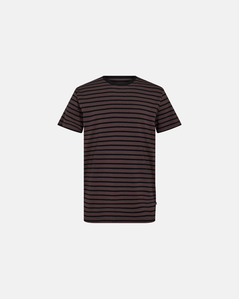 Resteröds T-shirt | Bambusviskose | Brun/sort - M