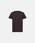 T-shirt "o-neck" | Bambusviskose | Brun/sort -Resteröds