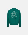 Sweatshirt crewneck "drake" | 100% bomuld | Grøn m. backprint -Resteröds
