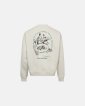 Sweatshirt crewneck "drake" | 100% bomuld | Off white m. backprint - Resteröds