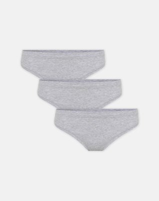 String 3-pak| Økologisk Bambusviskose | Grå -JBS of Denmark Women