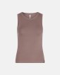 Rib tanktop  | Bambusviskose | Brun - JBS of Denmark Women