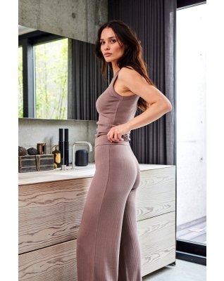 Rib tanktop  | Bambusviskose | Brun -JBS of Denmark Women