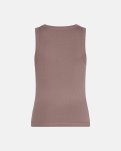 Rib tanktop, Bambusviskose, Brun
