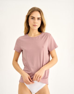 T-shirt, Bambusviskose, Rosa