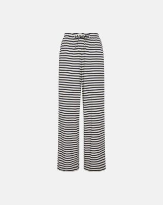 Rib bukser m. lige ben | Bambusviskose | Blåstribet -JBS of Denmark Women