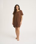 Big shirt, Bambusviskose, Brun