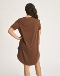Big shirt, Bambusviskose, Brun