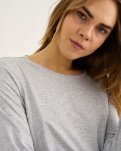 Langærmet t-shirt |  Bambusviskose | Grå -JBS of Denmark Women