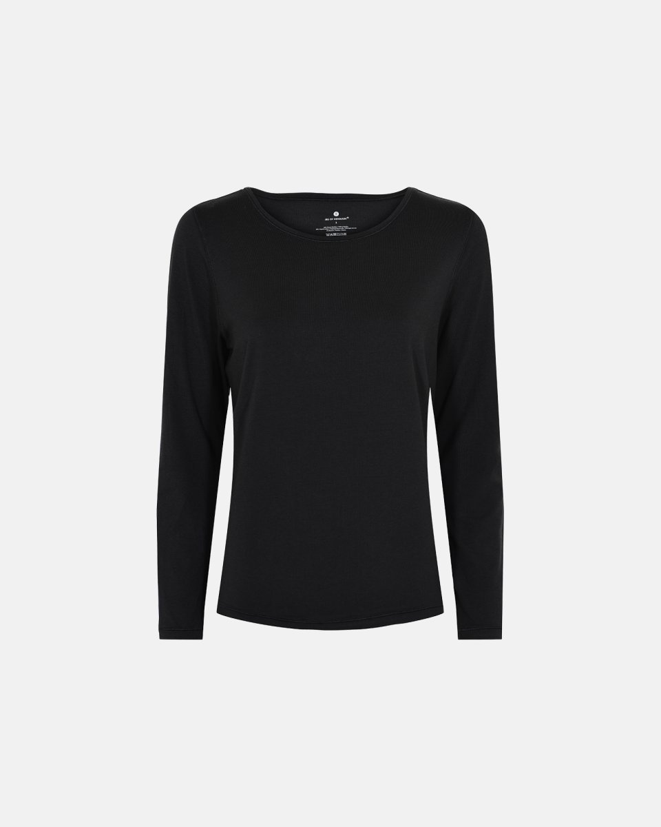 JBS of Denmark Women Langærmet t-shirt | Bambusviskose | Sort - S