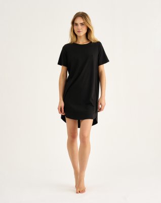 Big shirt, Bambusviskose, Sort