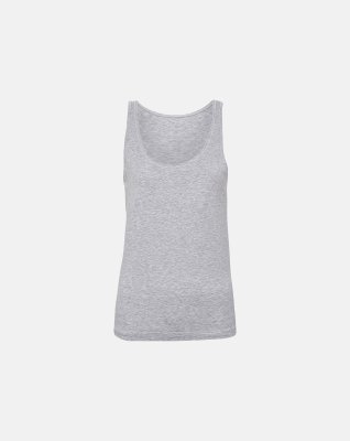 Tanktop, Bambusviskose, Grå melange