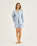 Pyjamasshorts | Bambusviskose | Blåstribet -JBS of Denmark Women