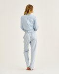 Pyjamasbukser, Bambusviskose, Blåstribet