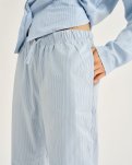 Pyjamasbukser, Bambusviskose, Blåstribet