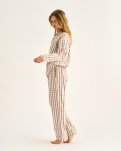 Pyjamasskjorte | 100% økologisk bomuld | Rosa ternet -JBS of Denmark Women