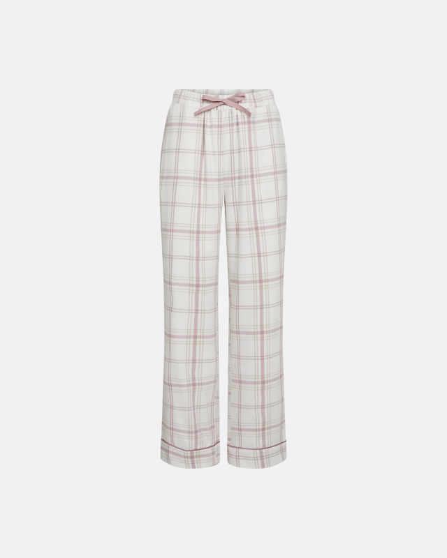 Pyjamasbukser | 100% økologisk bomuld | Rosa stribet
