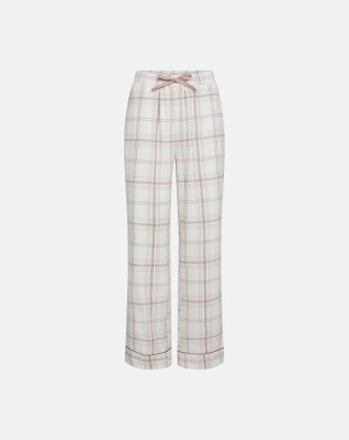 Pyjamasbukser, 100% økologisk bomuld, Rosa stribet