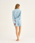 Pyjamasskjorte, Bambusviskose, Lys blå