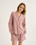 Pyjamasskjorte, Bambusviskose, Rosa