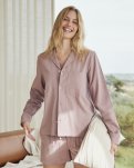 Pyjamasskjorte, Bambusviskose, Rosa