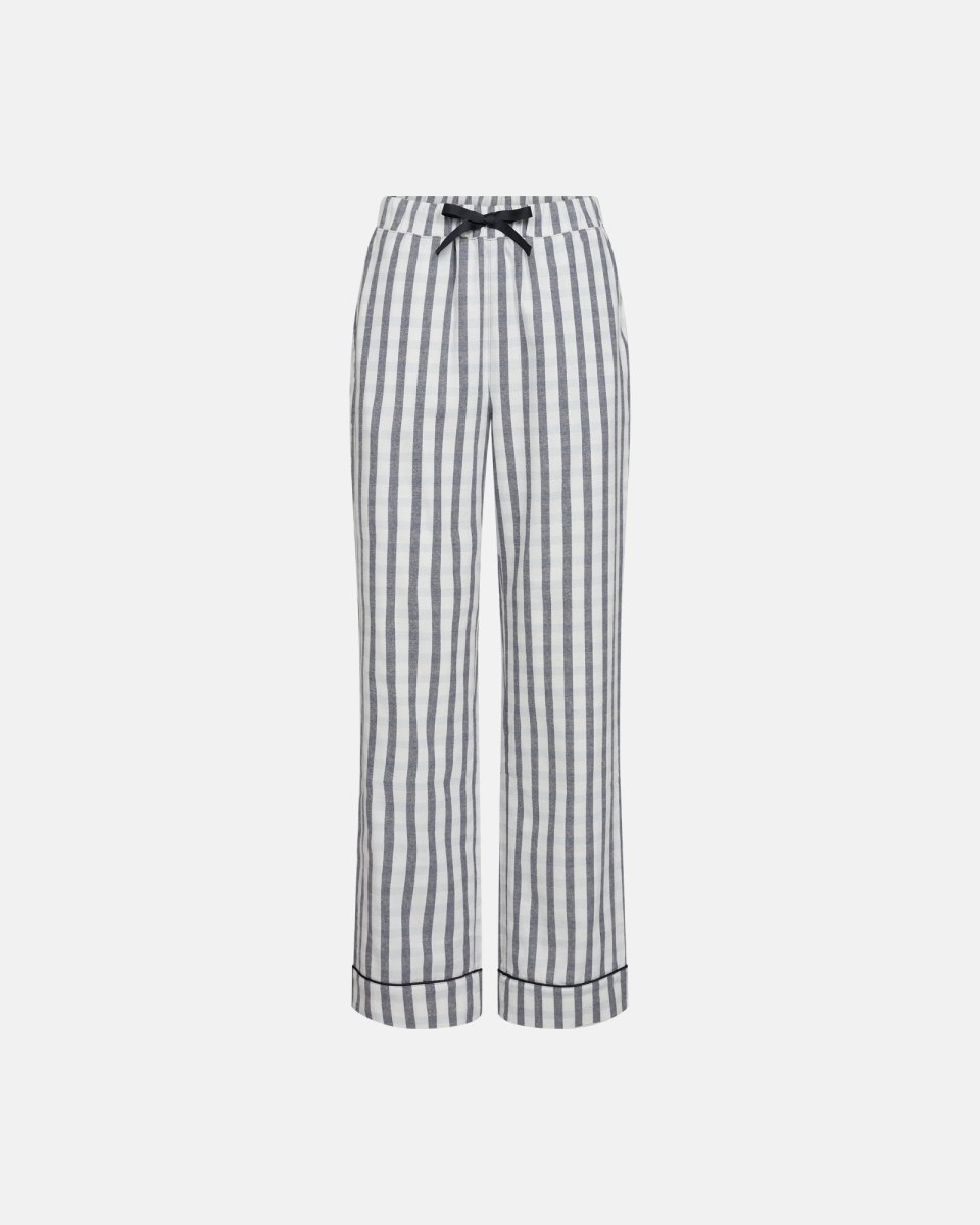 JBS of Denmark Women Pyjamasbukser | 100% økologisk bomuld | Navy stribet - S