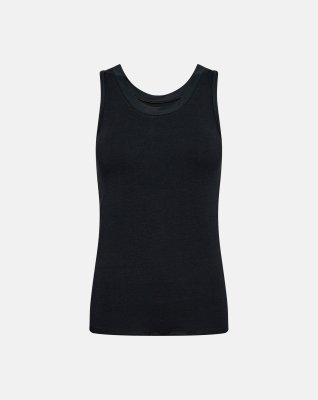 Tanktop, Økologisk bambusviskose, Sort
