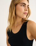 Tanktop, Økologisk bambusviskose, Sort