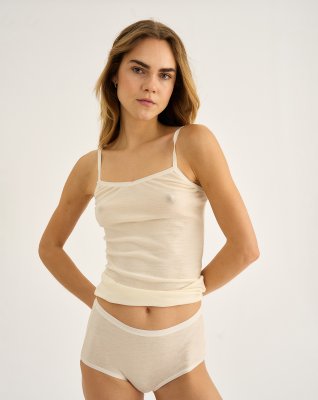Stroptop, 100% uld, Ivory