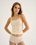 Stroptop, 100% uld, Ivory
