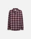 Pyjamasskjorte, 100% økologisk bomuld, Rosa ternet