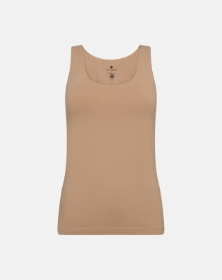 Tanktop m. support, Bambusviskose, Nude