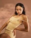 Stroptop m. support, Bambusviskose, Nude