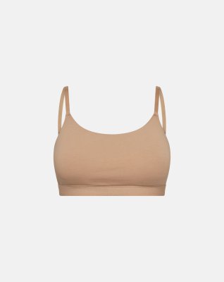 BH-top m. support, Bambusviskose, Nude