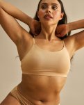 BH-top m. support, Bambusviskose, Nude